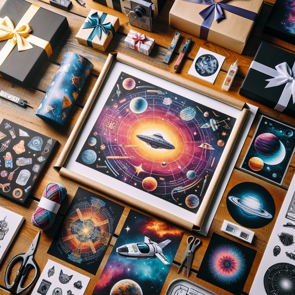 Dárky pro milovníky sci-fi – motivy z galaxií, kosmické ilustrace